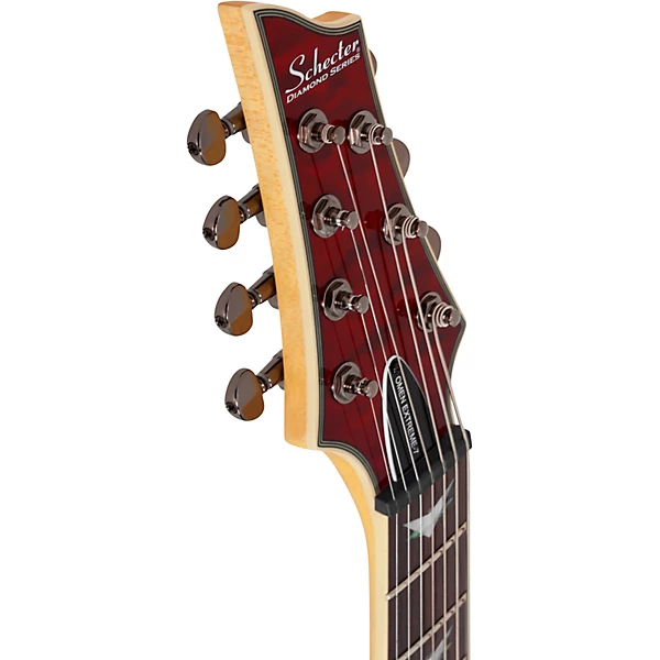 Schecter Guitar Research Omen Extreme 7 Left Handed Electric Guitar Black Cherry