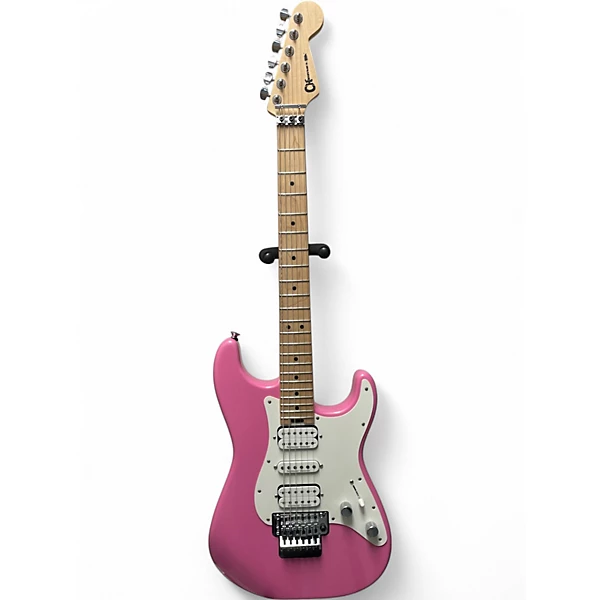 Used Charvel SOCAL HSH FR PLATINUM PINK Solid Body Electric Guitar