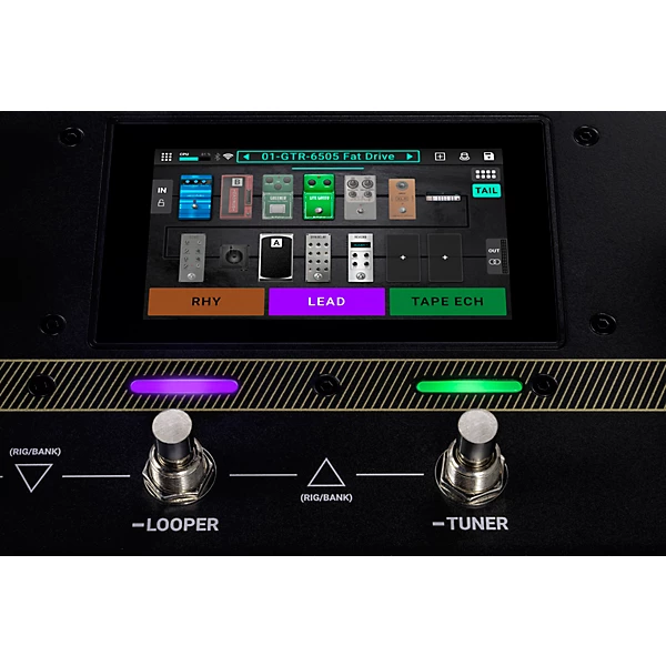 HeadRush Flex Prime Guitar Multi Effects Processor Amp Modeler Pedal Level 1 Black M13964004001000.gc