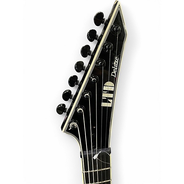 Used ESP LTD MH1000ET Black Solid Body Electric Guitar