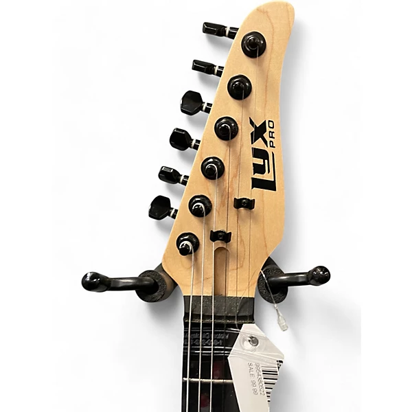 Used Lyxpro double cut black Solid Body Electric Guitar