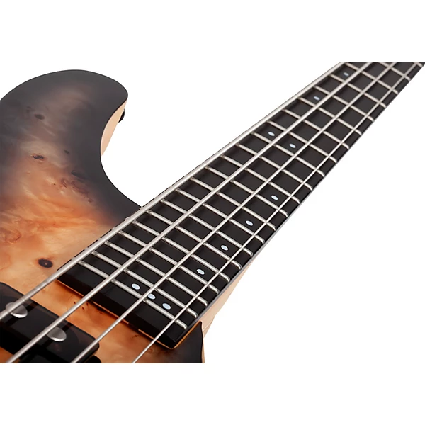 Schecter Guitar Research Reaper 4 Electric Bass Guitar Satin Charcoal Burst