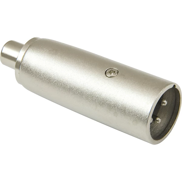XLR Male to RCA Female Adapter Nickel