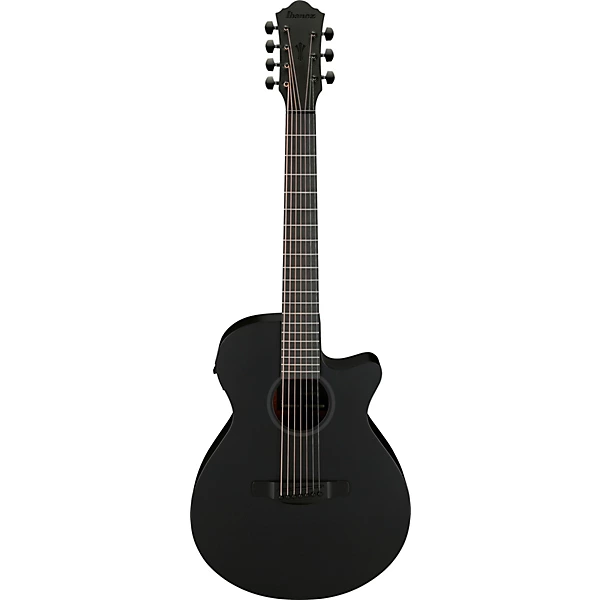Ibanez AEG721 7 String Grand Concert Acoustic Electric Guitar Blackout Flat
