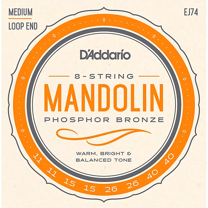 EJ74 Phosphor Bronze Medium Mandolin Strings
