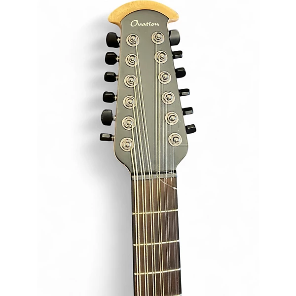 Used Ovation PRO SERIES black 12 String Acoustic Guitar