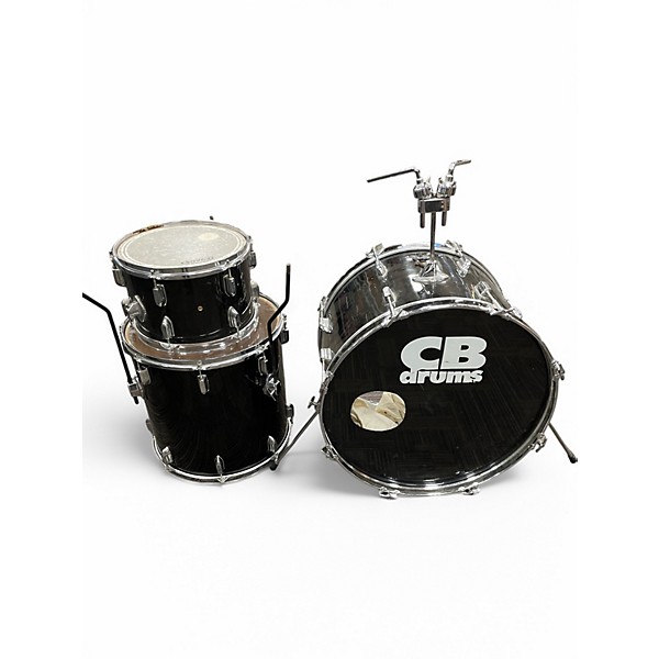 Cb Drums Used Cb Drums 3 Piece Drum set Black Drum Kit.gc