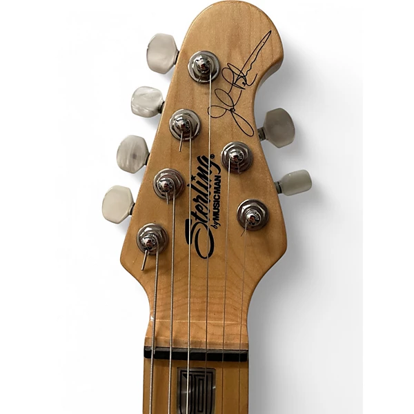 Used Sterling by Music Man JP150FM  SATIN ROYAL RED Solid Body Electric Guitar