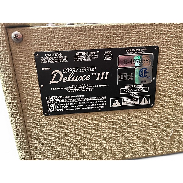 Fender Used Fender Hot Rod Deluxe III 40W 1x12 Tube Guitar Combo Amp