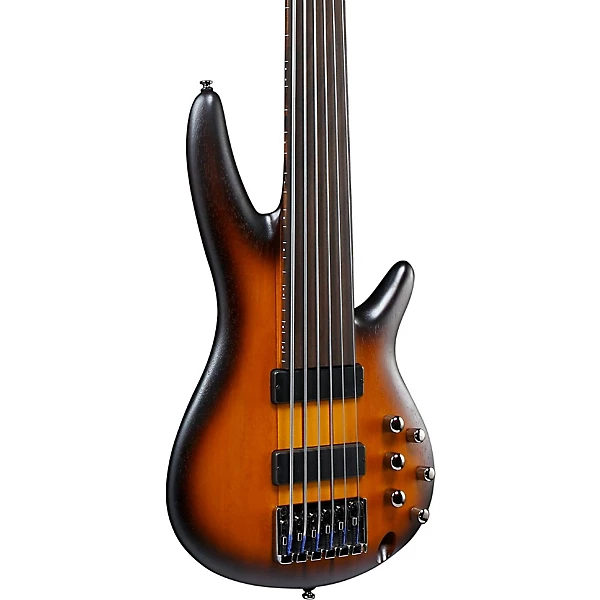 Ibanez Bass Workshop SRF706 6 String Electric Bass Flat Brown Burst