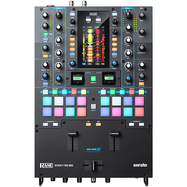 SEVENTY TWO MKII Battle Ready 2 Channel DJ Mixer With Multi Touch Screen and Serato DJ