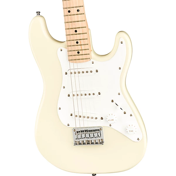 Squier Mini Stratocaster Maple Fingerboard Limited Edition Electric Guitar Olympic White