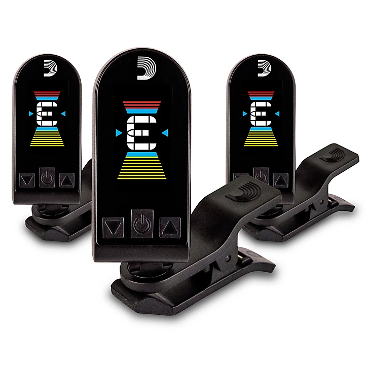 Equinox Headstock Tuner 3 Pack Black