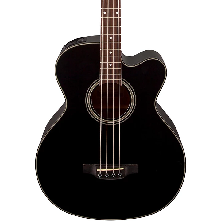 GB30CE Acoustic Electric Bass Guitar Black