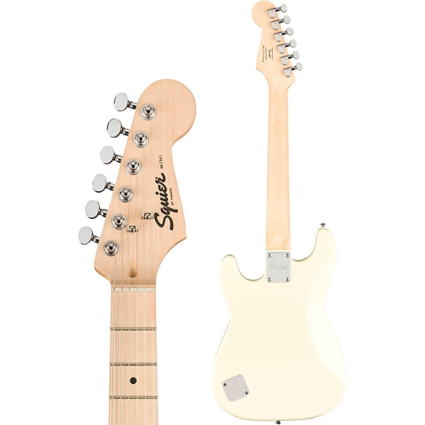 Squier Mini Stratocaster Maple Fingerboard Limited Edition Electric Guitar Olympic White