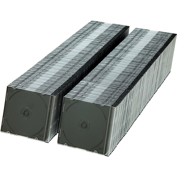 52 mm Slim CD DVD Jewel Cases 200 pack