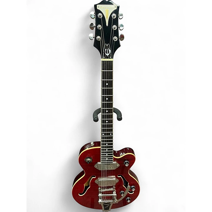 Epiphone Used Epiphone Wildkat Satin Red Hollow Body Electric Guitar.gc
