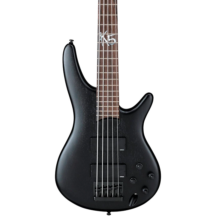 Ibanez K5 Fieldy Signature 5 String Electric Bass Guitar Level 2 Flat Black