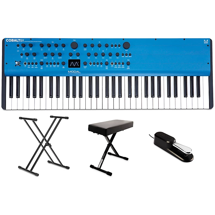 Cobalt8X 61 Key 8 Voice Extended Virtual Analog Synthesizer Essentials Bundle