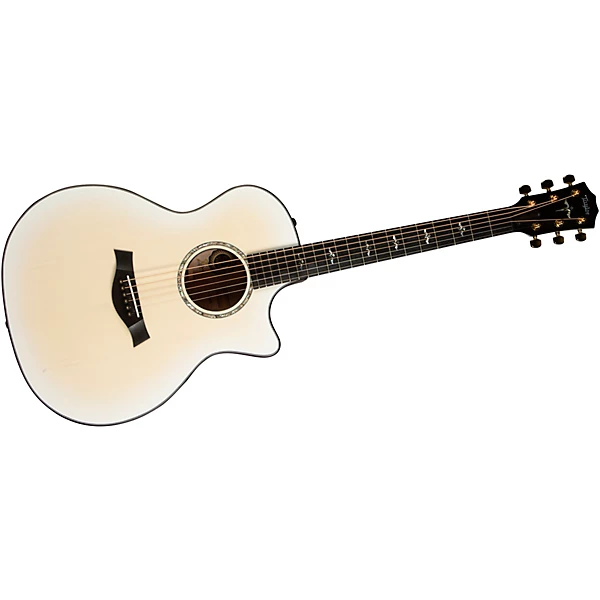 Taylor 614ce Limited Edition 50th Anniversary Grand Auditorium Acoustic Electric Guitar Trans White Edgeburst
