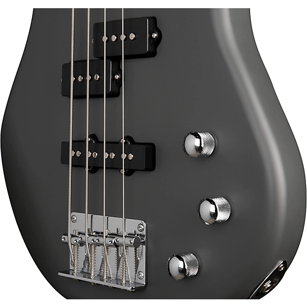 MB100 Short Scale Solid Body Electric Bass Charcoal Satin