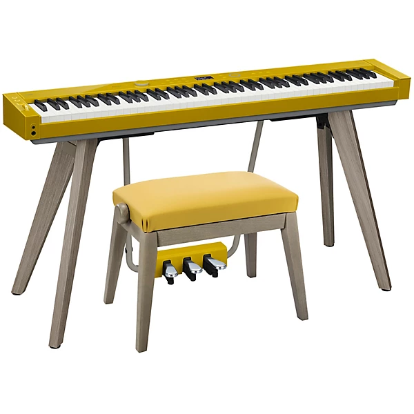 BG 50BK Adjustable Piano Bench for Privia PX S7000 Mustard