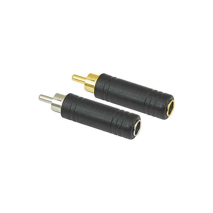1 4 Female to RCA Male Adapter Gold