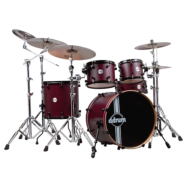 Open Box ddrum Reflex RSL 5 Piece Shell Pack Level 1 Wine Red