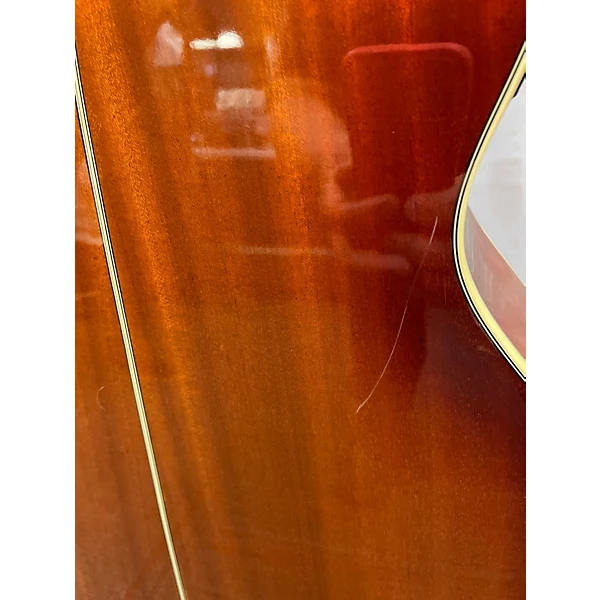 Used Ibanez AEB20E Orange BURST Acoustic Bass Guitar