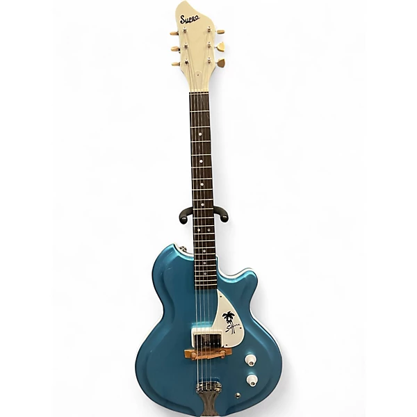 Supro Used Supro AMERICANA SAHARA Blue Solid Body Electric Guitar.gc