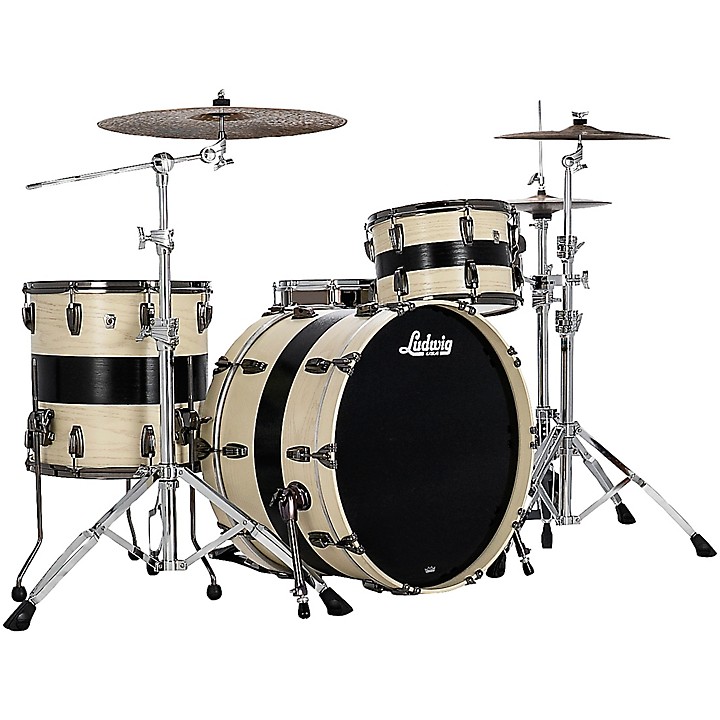 Classic Oak 3 Piece Pro Beat Shell Pack with 24 in Bass Drum Bandit