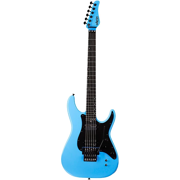 Schecter Guitar Research Sun Valley Super Shredder FR S Electric Guitar Riviera Blue Black Pickguard