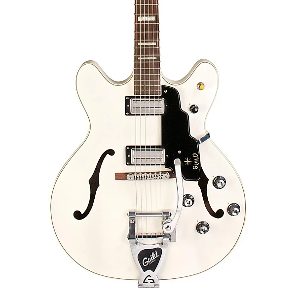 Guild Starfire V Semi Hollowbody Electric Guitar Level 1 White J38690004001000.gc