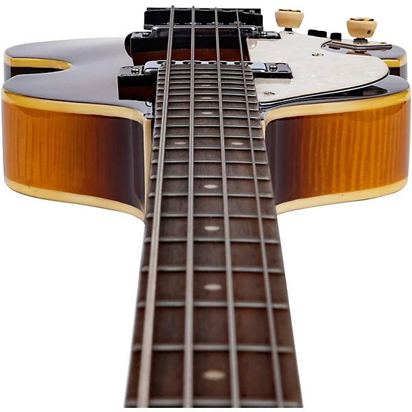 Ignition Series Left Handed Short Scale Violin Bass Guitar Sunburst