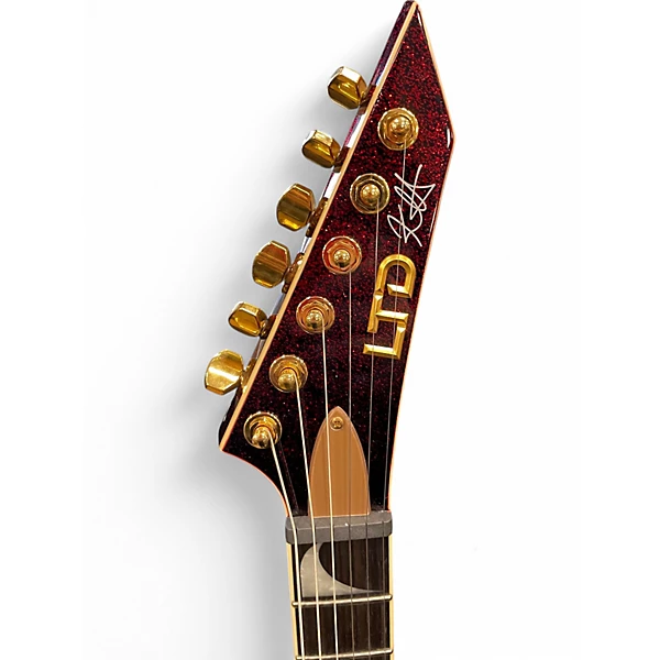 Used ESP LTD LKH25 Kirk Hammett Signature Red Solid Body Electric Guitar