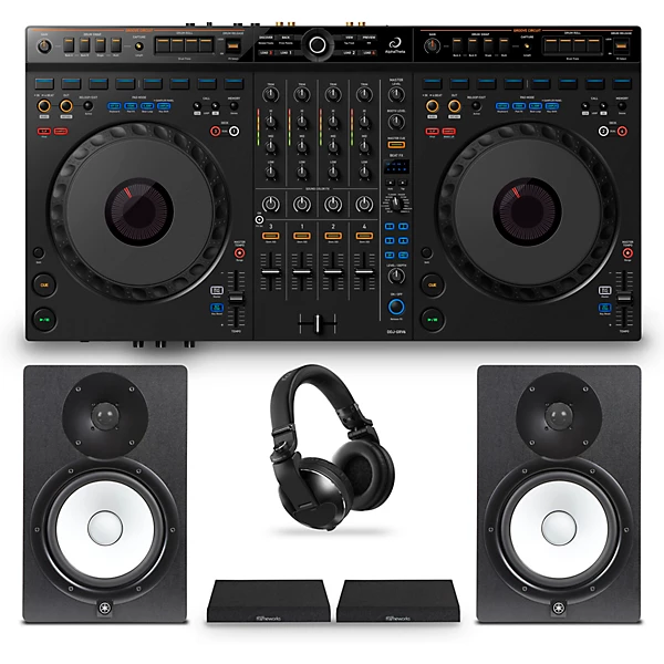 DDJ GRV6 Pro Home Bundle with Yamaha Monitors and Pioneer DJ Headphones