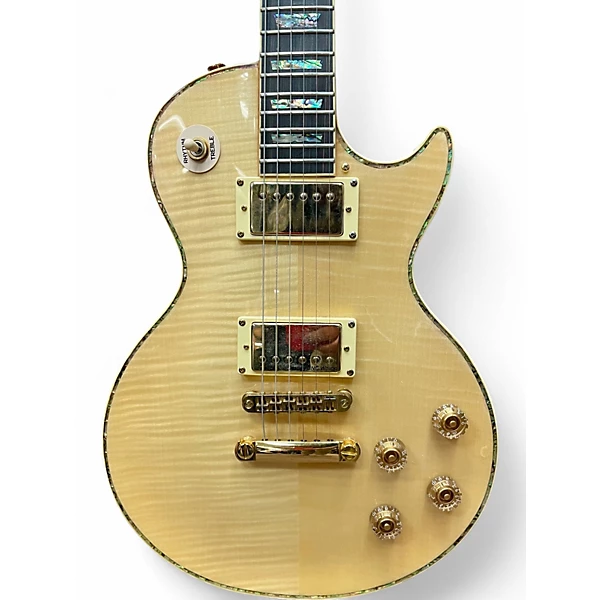 Used Aio Wolf LP Style Natural Solid Body Electric Guitar