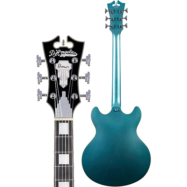 D'Angelico Premier DC Semi Hollow Electric Guitar With Stairstep Tailpiece Ocean Turquoise