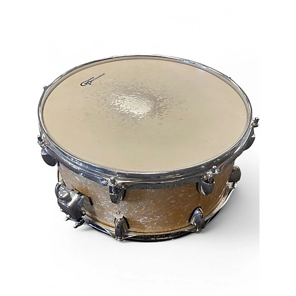 Groove Percussion Used Groove Percussion 6X14 SNARE Antique Ivory Drum.gc