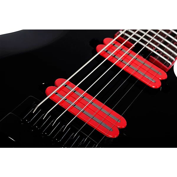 Schecter Guitar Research Sunset 7 ET Red Dawn Electric Guitar Gloss Black