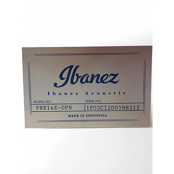 Ibanez Used Ibanez PNB14EOPN Natural Acoustic Bass Guitar