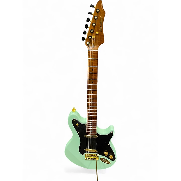 Custom Build Used Custom Build Wolf JM Seafoam Green Solid Body Electric Guitar.gc