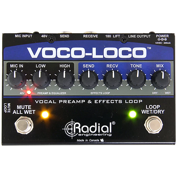Voco Loco Vocal Preamp and Effect Switcher