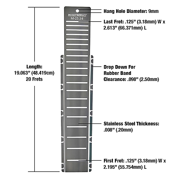 Fret Shield Fretboard Protector Guard for M 2534 Guitar Fret Scale