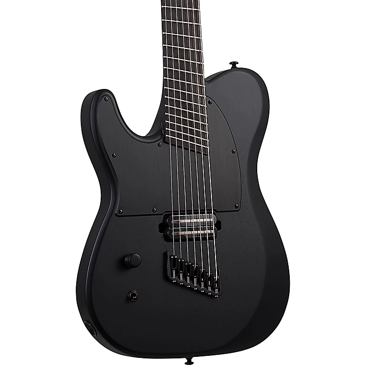 PT 7 MS Black Ops Left Handed Electric Guitar Satin Black Open Pore