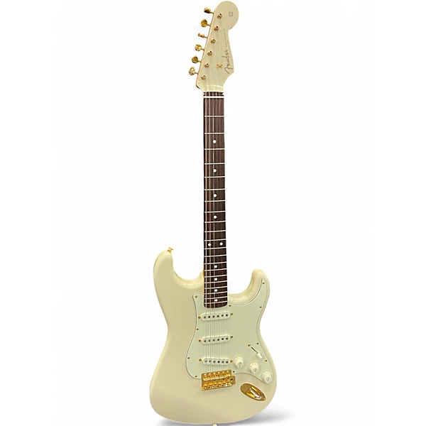 Used 2019 Fender LIMITED EDITION DAYBREAK STRATOCASTER Olympic White Solid Body Electric Guitar