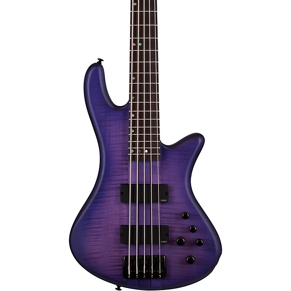 Schecter Guitar Research Limited Edition Stiletto Studio 5 5 String Bass Transparent Purple Burst