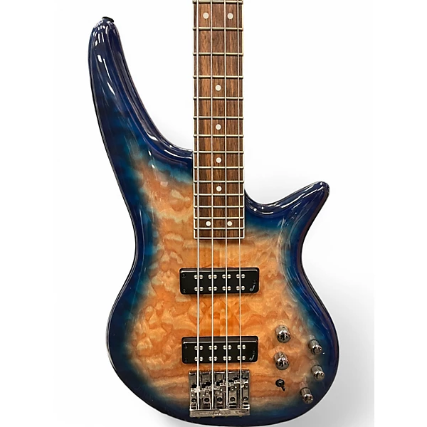 Jackosn Used Jackosn SBXQ IV Blue Burst Electric Bass Guitar.gc