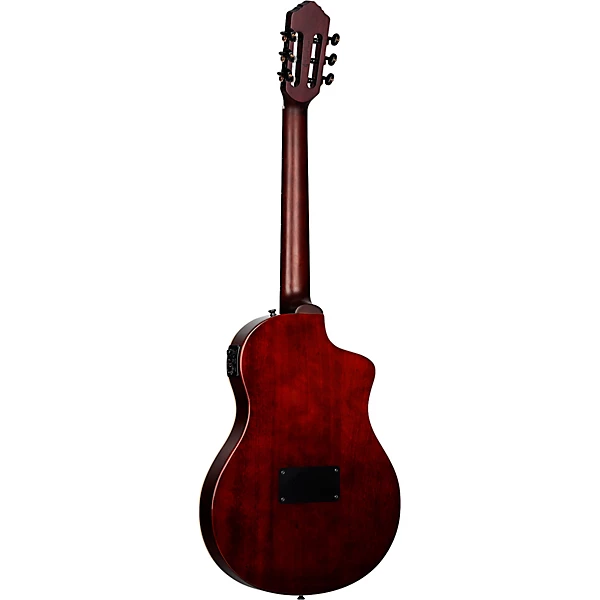Ortega TourPlayer Standard Left Handed Nylon String Acoustic Electric Guitar Natural