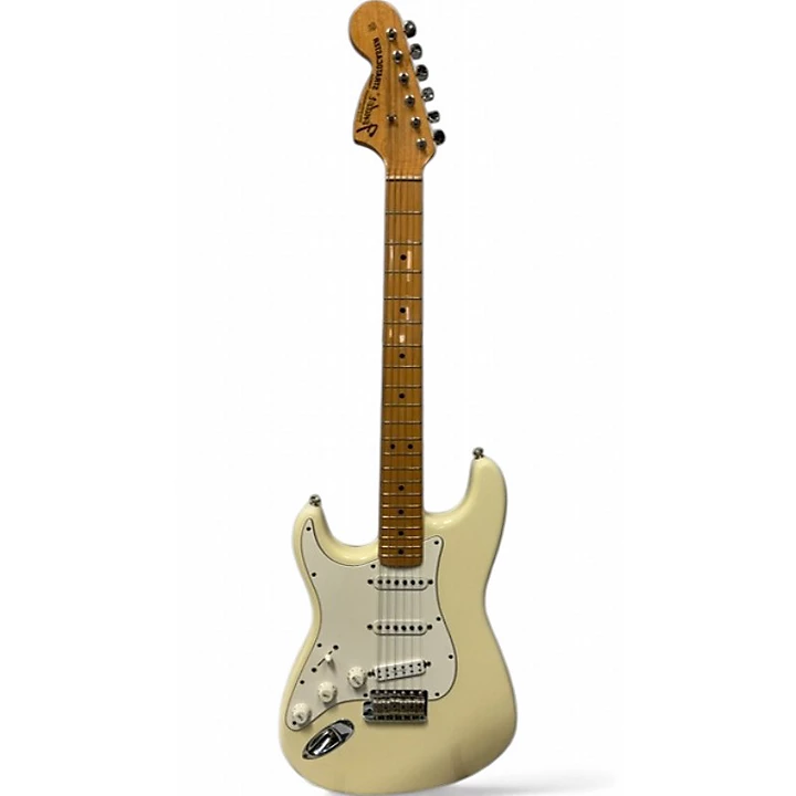 Vintage 1997 Fender american stratocaster jimi hendrix Tribute Olympic White Solid Body Electric Guitar